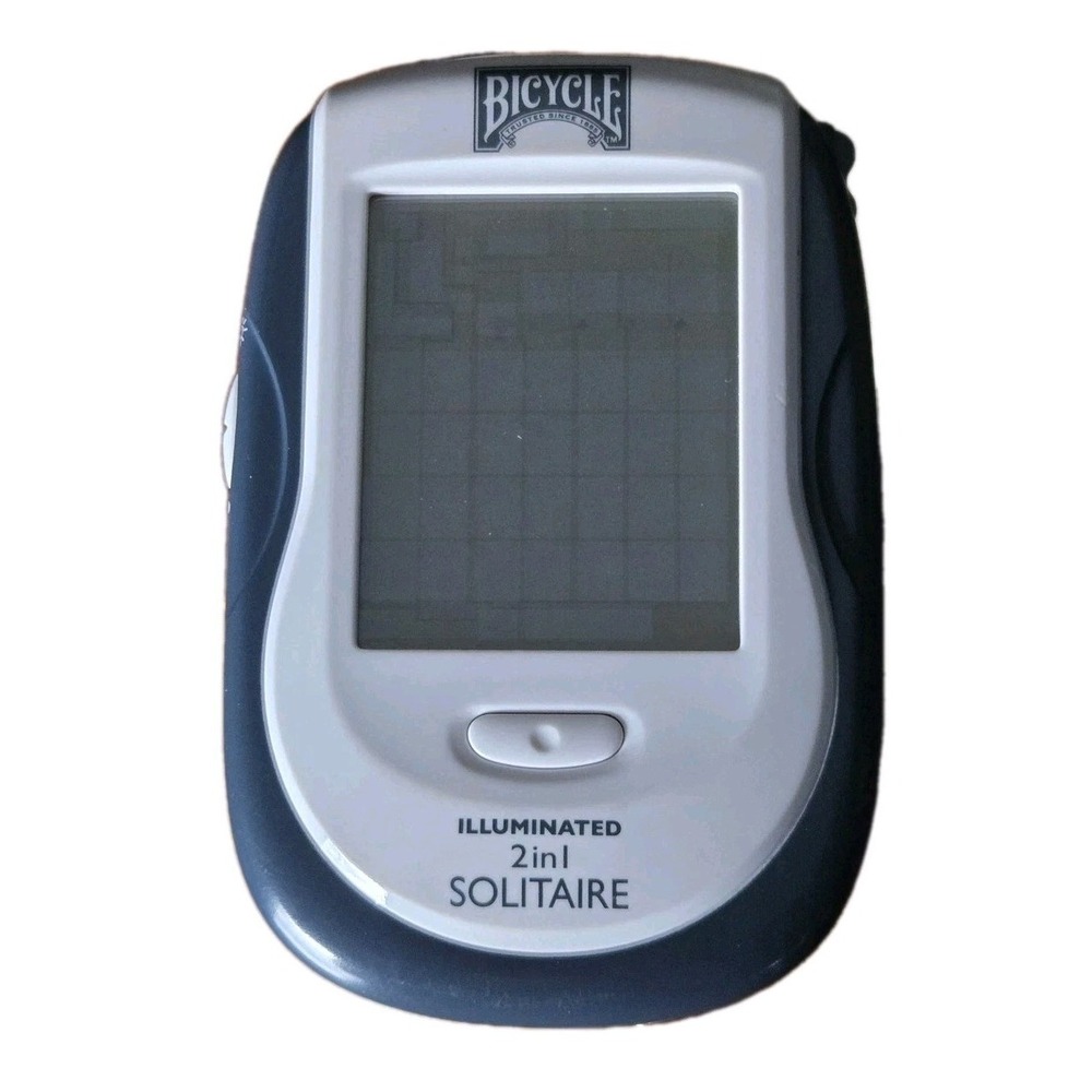 Bicycle Illuminated Solitaire Handheld Electronic Game 2-in-1 2006 Techno Source
